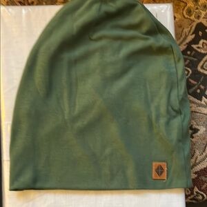 Green bamboo jersey beanie by Kyte